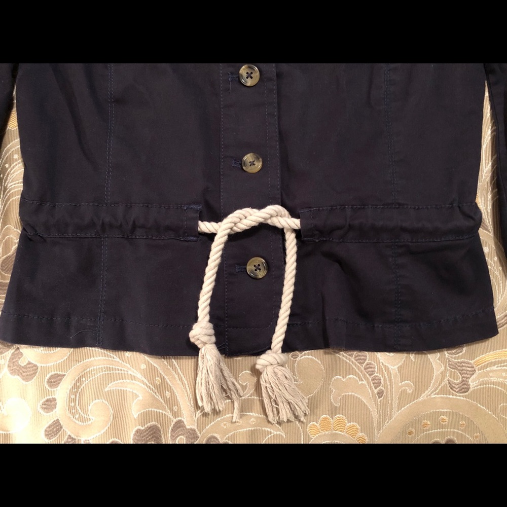 Navy Blue Drawstring Utility Jacket - image 3